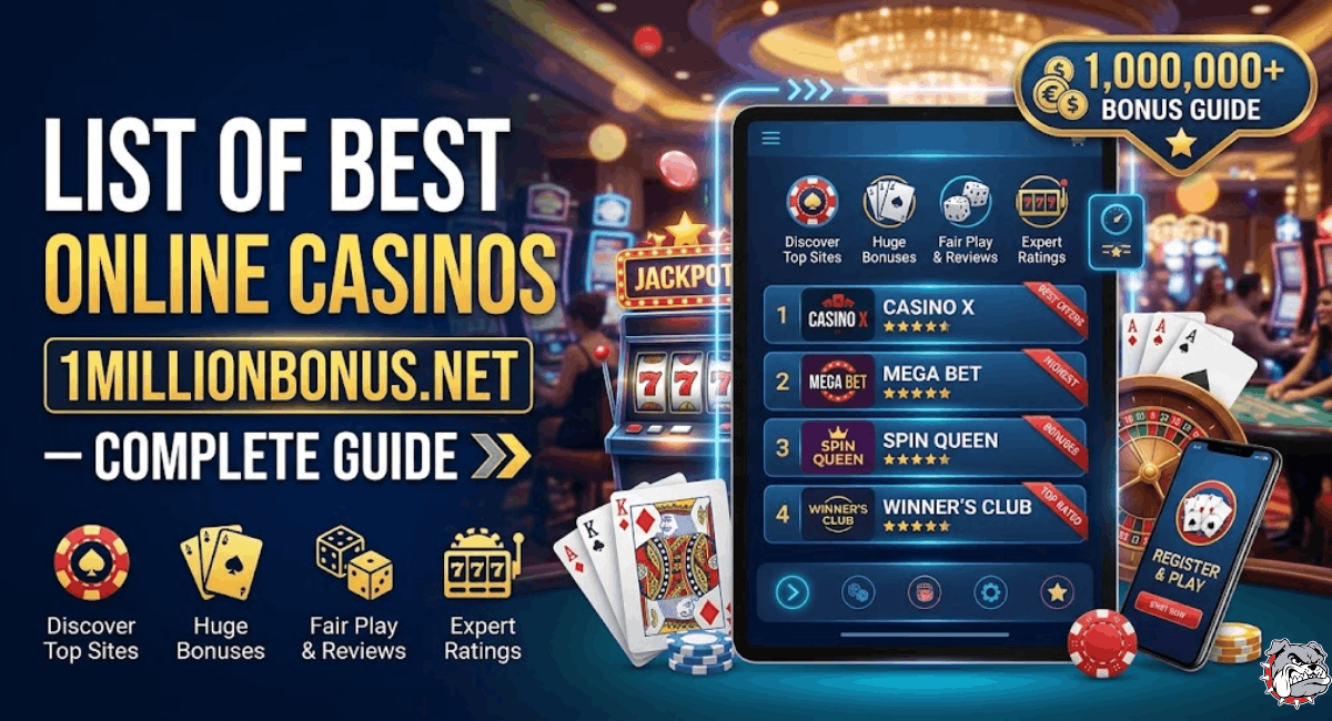List of Best Online Casinos1millionbonus.net – Complete Guide