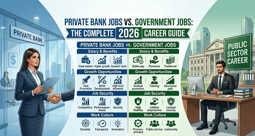 Private Bank Jobs vs. Government Jobs: The Complete 2026 Career Guide