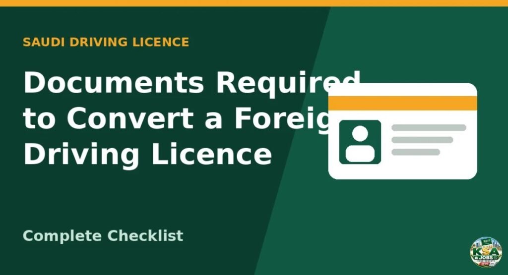 Documents Required to Convert a Foreign Driving Licence

